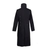 Mens Gothic Coat Stand Collar Punk Rock Coat Windbreaker